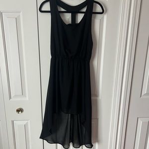 Black asymmetrical dress